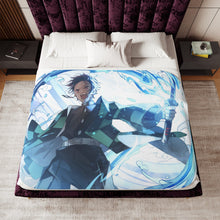 Load image into Gallery viewer, Anime Demon Slayer: Kimetsu no Yaiba Sherpa Blanket