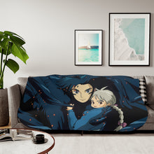 Load image into Gallery viewer, Anime Howl's Moving Castle Sherpa Blanket