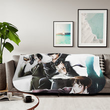 Load image into Gallery viewer, Psycho-Pass Akane Tsunemori, Nobuchika Ginoza Sherpa Blanket
