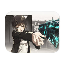 Load image into Gallery viewer, Akane Tsunemori with a dominator Sherpa Blanket