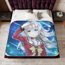 Load image into Gallery viewer, Nao Tomori cute face Sherpa Blanket
