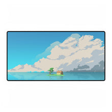 Load image into Gallery viewer, Pixel art house on a small island Mouse Pad (Desk Mat)