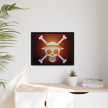Load image into Gallery viewer, Luffy Jolly Roger Canvas Framed Art Print