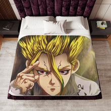 Load image into Gallery viewer, Anime Dr. Stone Sherpa Blanket