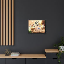 Load image into Gallery viewer, Fairy Tail Natsu Dragneel, Erza Scarlet, Gray Fullbuster, Lucy Heartfilia, Happy Canvas Framed Art Print