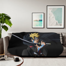 Load image into Gallery viewer, Boruto Sherpa Blanket