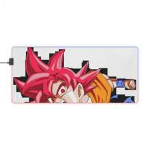 Load image into Gallery viewer, Goku SSJ God RGB LED Mouse Pad (Desk Mat)