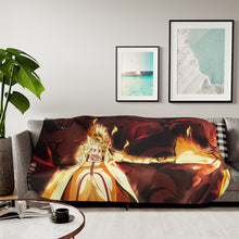Load image into Gallery viewer, Naruto,Minato and Kurama Sherpa Blanket