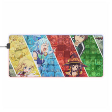 Load image into Gallery viewer, KonoSuba - God’s Blessing On This Wonderful World!! RGB LED Mouse Pad (Desk Mat)