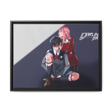 Load image into Gallery viewer, Zero Two and Hiro Canvas Framed Art Print