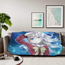 Load image into Gallery viewer, Nao Tomori cute face Sherpa Blanket