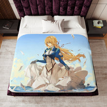 Load image into Gallery viewer, Violet Evergarden Sherpa Blanket