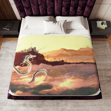 Load image into Gallery viewer, Anime Spirited Away Sherpa Blanket