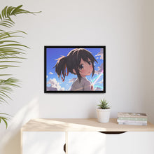 Load image into Gallery viewer, Mitsuha (Your Name) Canvas Framed Art Print