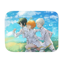 Load image into Gallery viewer, The Promised Neverland Ray, Norman, Emma Sherpa Blanket