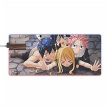 Load image into Gallery viewer, Fairy Tail Natsu Dragneel, Gray Fullbuster, Lucy Heartfilia, Happy, Wendy Marvell RGB LED Mouse Pad (Desk Mat)