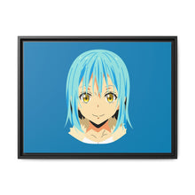 Load image into Gallery viewer, Rimuru Tempest Face ( Blue Background ) Canvas Framed Art Print