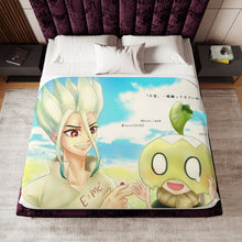 Load image into Gallery viewer, Anime Dr. Stone Sherpa Blanket
