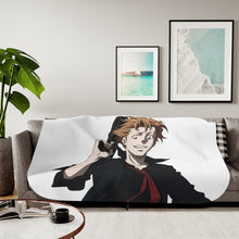 Load image into Gallery viewer, Psycho-Pass Shuusei Kagari Sherpa Blanket