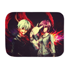 Load image into Gallery viewer, Tokyo Ghoul-Kaneki and Touka Sherpa Blanket