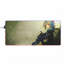 Load image into Gallery viewer, Anime girl gun RGB LED Mouse Pad (Desk Mat)