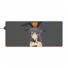 Load image into Gallery viewer, Rascal Does Not Dream Of Bunny Girl Senpai RGB LED Mouse Pad (Desk Mat)
