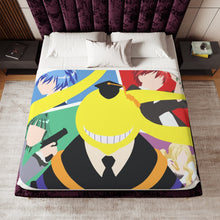 Load image into Gallery viewer, Koro-Sensei Classroom Sherpa Blanket