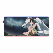 Load image into Gallery viewer, Princess Mononoke RGB LED Mouse Pad (Desk Mat)