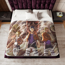 Load image into Gallery viewer, Anime Attack On Titan Sherpa Blanket