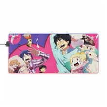 Load image into Gallery viewer, Blue Exorcist RGB LED Mouse Pad (Desk Mat)