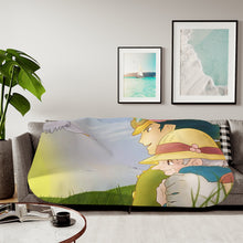 Load image into Gallery viewer, Anime Howl's Moving Castle Sherpa Blanket