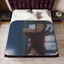 Load image into Gallery viewer, Anime Cowboy Bebopr Sherpa Blanket