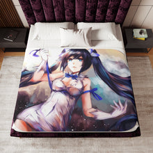 Load image into Gallery viewer, Is It Wrong To Try To Pick Up Girls In A Dungeon? Sherpa Blanket