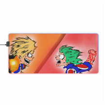 Load image into Gallery viewer, My Hero Academia Izuku Midoriya, Katsuki Bakugou RGB LED Mouse Pad (Desk Mat)