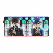 Load image into Gallery viewer, Blue Exorcist Yukio Okumura RGB LED Mouse Pad (Desk Mat)