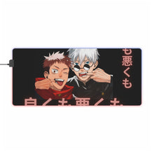 Load image into Gallery viewer, Gojo and Sukuna RGB LED Mouse Pad (Desk Mat)