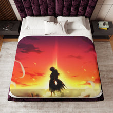 Load image into Gallery viewer, Natsu and Lucy (Fairy Tail) Sherpa Blanket