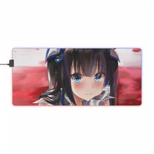 Load image into Gallery viewer, Is It Wrong To Try To Pick Up Girls In A Dungeon? RGB LED Mouse Pad (Desk Mat)