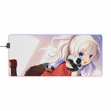 Load image into Gallery viewer, Nao Tomori holding a camera RGB LED Mouse Pad (Desk Mat)