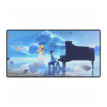 Load image into Gallery viewer, Kaori and Arima Mouse Pad (Desk Mat)