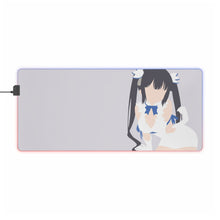 Load image into Gallery viewer, Is It Wrong to Try to Pick Up Girls in a Dungeon? Hestia RGB LED Mouse Pad (Desk Mat)