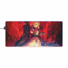 Load image into Gallery viewer, Fate/Grand Order Saber RGB LED Mouse Pad (Desk Mat)