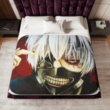 Load image into Gallery viewer, Tokyo Ghoul Ken Kaneki Sherpa Blanket