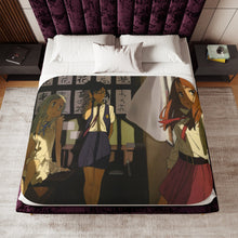 Load image into Gallery viewer, Anohana Meiko Honma, Naruko Anjou, Chiriko Tsurumi Sherpa Blanket