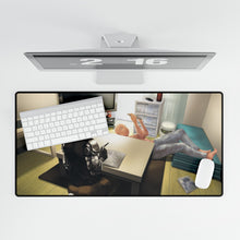 Load image into Gallery viewer, Genos and Saitama Mouse Pad (Desk Mat)