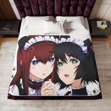 Load image into Gallery viewer, Kurisu & Mayuri Sherpa Blanket