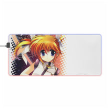 Load image into Gallery viewer, Magical Girl Lyrical Nanoha RGB LED Mouse Pad (Desk Mat)