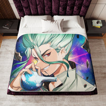 Load image into Gallery viewer, Dr. Stone Sherpa Blanket