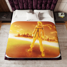 Load image into Gallery viewer, naruto uzumaki a glow of power Sherpa Blanket