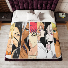 Load image into Gallery viewer, Anime Food Wars: Shokugeki no Soma Sherpa Blanket